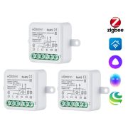 Комплект три умных реле (2 канал с нейтралью) HOMMYN 3RLZBN02