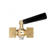 Кран Росма трехходовой М20х1,5-G1/2 ВР, PN 25, 150грC, латунь, 00000006782