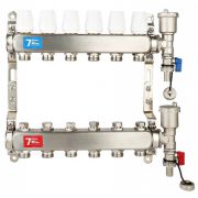 Группа коллект. VIEIR 1«х6х3/4» без/расходомер, с дренаж. кр, воздухоотвод., нерж.сталь VR115-06А