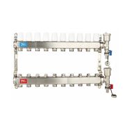 Группа коллект. VIEIR 1«х10х3/4» без/расходомер, с дренаж. кр, воздухоотвод., нерж. ст VR115-10A