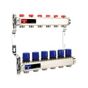 Группа коллекторная для отопления VARMEGA VM15506 ВР 1«, на 6 контуров 3/4» EK, нерж. сталь