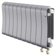 Радиатор биметаллический Royal Thermo Infinity 300 Silver Satin VR80 - 10 секц.