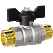 Кран шаровой латунный LD Pride 47.25.В-ГШ.Б Ду 25 Ру 40 вн-американка, бабочка