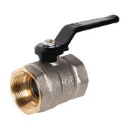 Кран шаровой латунный LD Pride 47.32.В-В.Р Ду32 Ру25 вн-вн (рычаг с бир.)