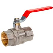 Кран шаровой латунный РИДАН BVR-R DN40 PN40 с внутренней резьбой, п/п, ручка