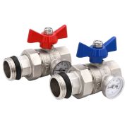 Комплект кранов VIEIR с полусгоном и термометром ПРЯМОЙ 1