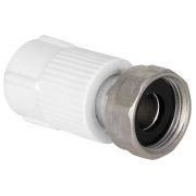 Муфта TEBO бел. PP-R с накидной гайкой 20x1/2