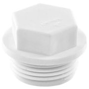 Заглушка TEBO бел. PP-R резьбовая 25x3/4quot; (80/960), арт. 030090202