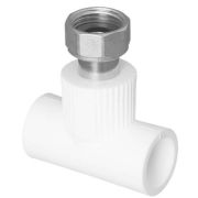 Тройник TEBO бел. PP-R с накидной гайкой 32х1