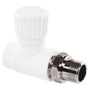 Вентиль TEBO бел. PP-R для радиаторов прямой 1v 20х1/2