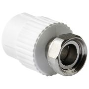 Муфта TEBO сер. PP-R с накидной гайкой 20x1/2