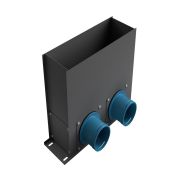 Пленум напольный оцинкованный 300*100 мм, 4*75 мм (серый)